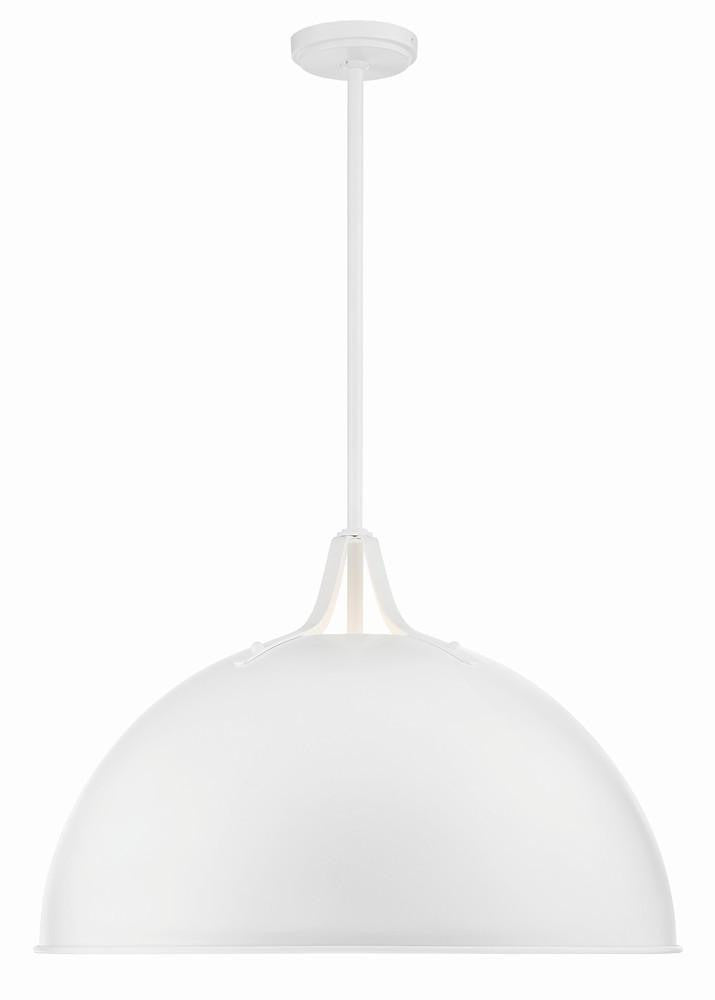 Crystorama Soto Chandelier - White 15.75"H