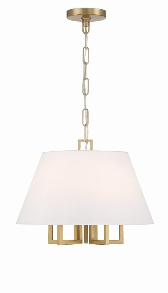 Crystorama Westwood Pendant - Vibrant Gold 13.25"H