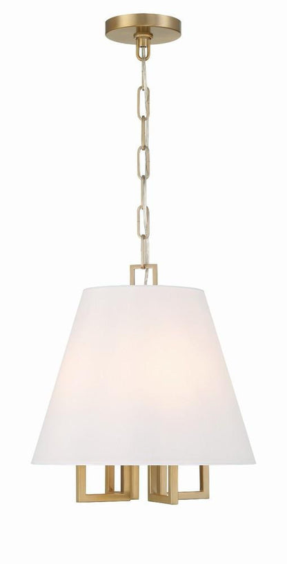 Crystorama Westwood Pendant - Vibrant Gold 14.25"H