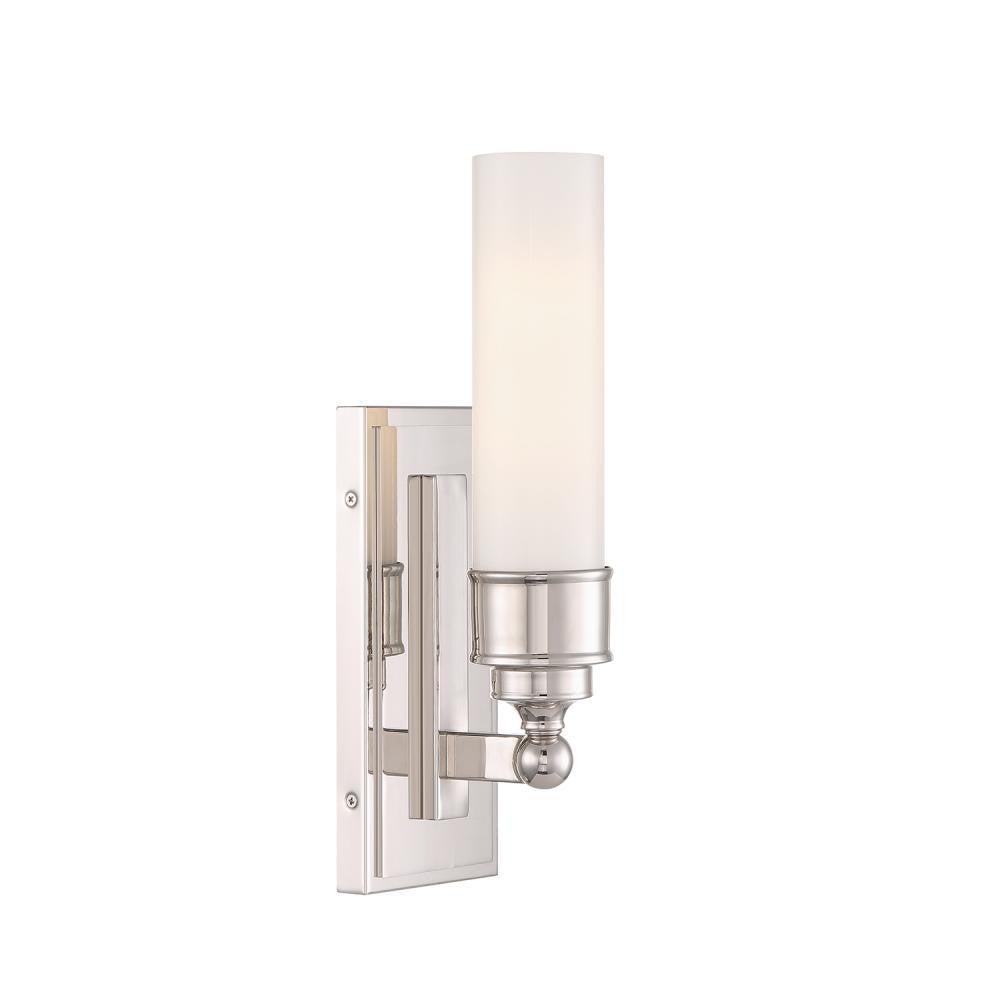 Crystorama Wilcox 1 Light LED Sconce Polished Nickel