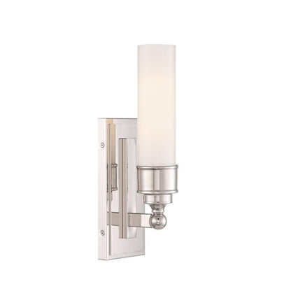 Crystorama Wilcox 1 Light LED Sconce Polished Nickel