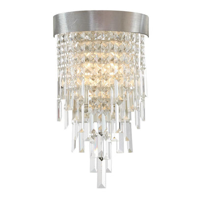 Crystorama Winfield 2 Light Wall Sconce Antique Silver