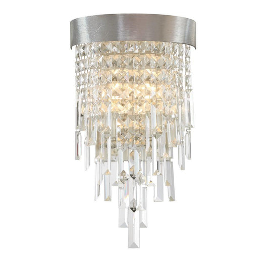 Crystorama Winfield 2 Light Wall Sconce Antique Silver
