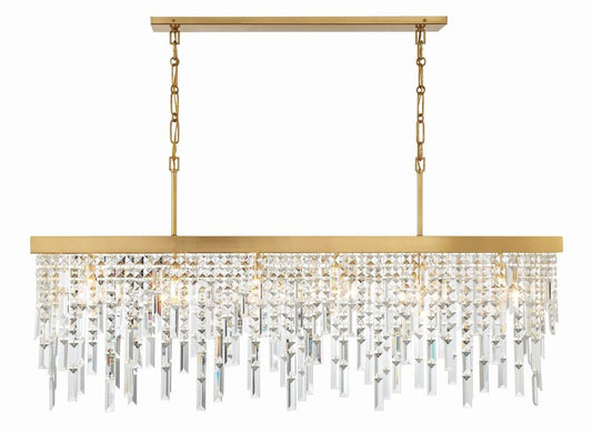 Crystorama Winfield Chandelier Antique Gold
