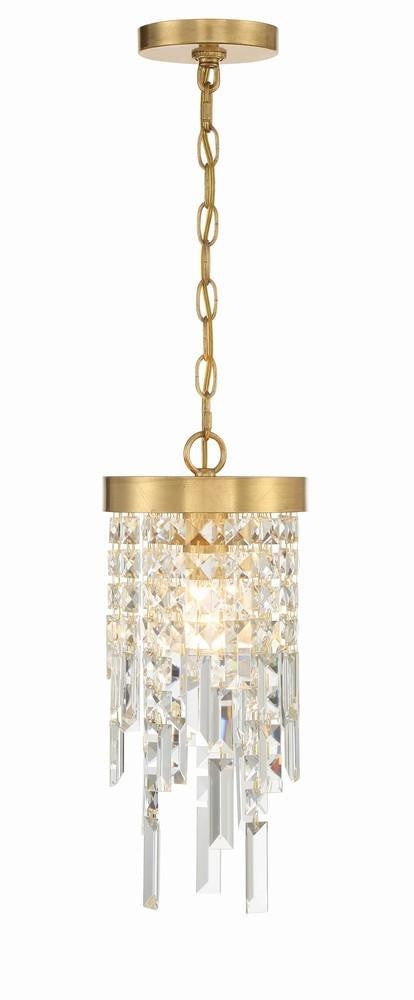 Crystorama Winfield Mini Pendant Antique Gold