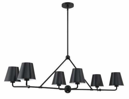 Crystorama Xavier 6 Light Chandelier Vibrant Gold