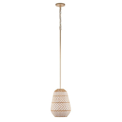 Crystorama Zanzibar 1 Light Pendant Soft Gold