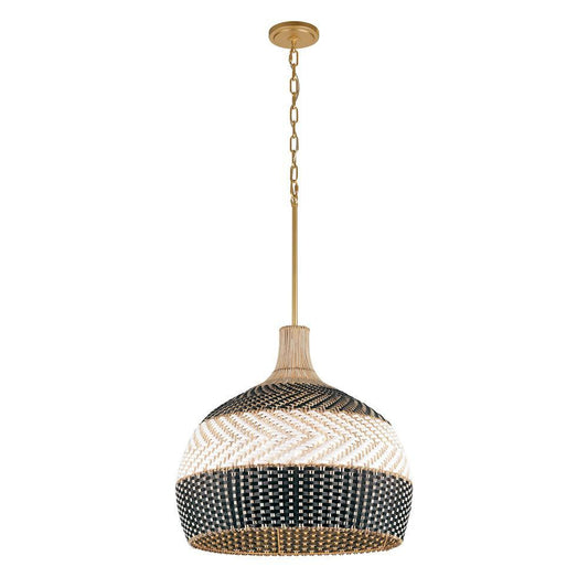 Crystorama Zanzibar 5 Light Pendant Soft Gold