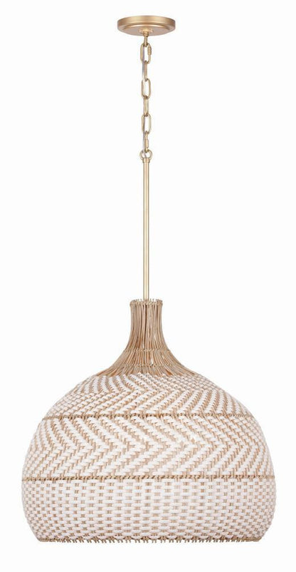 Crystorama Zanzibar Pendant Soft Gold