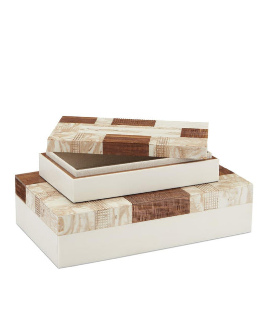Currey and Company 1940s Box, Set of 2
