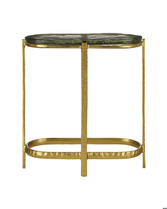 Currey and Company Acea Gold Side Table