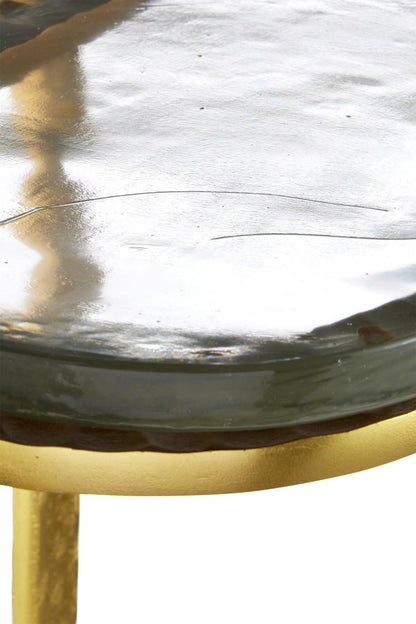 Currey and Company Acea Gold Side Table