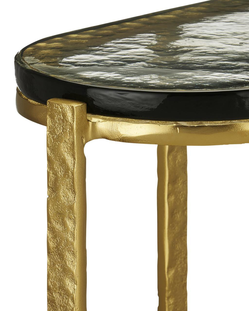 Currey and Company Acea Gold Side Table