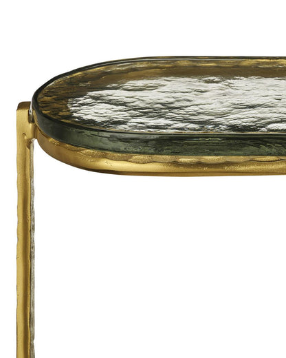 Currey and Company Acea Gold Side Table