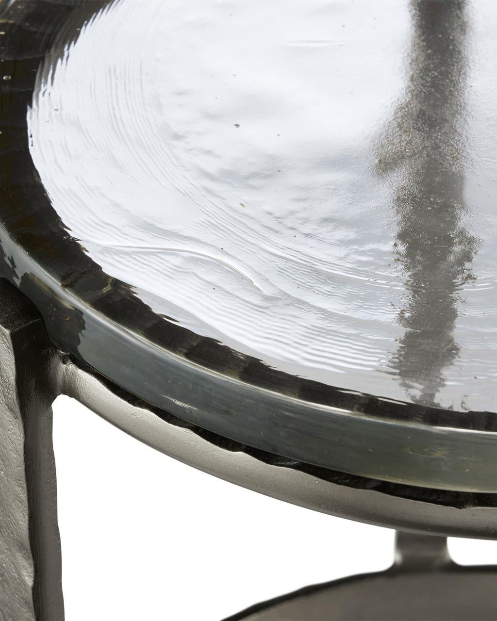 Currey and Company Acea Graphite Drinks Table