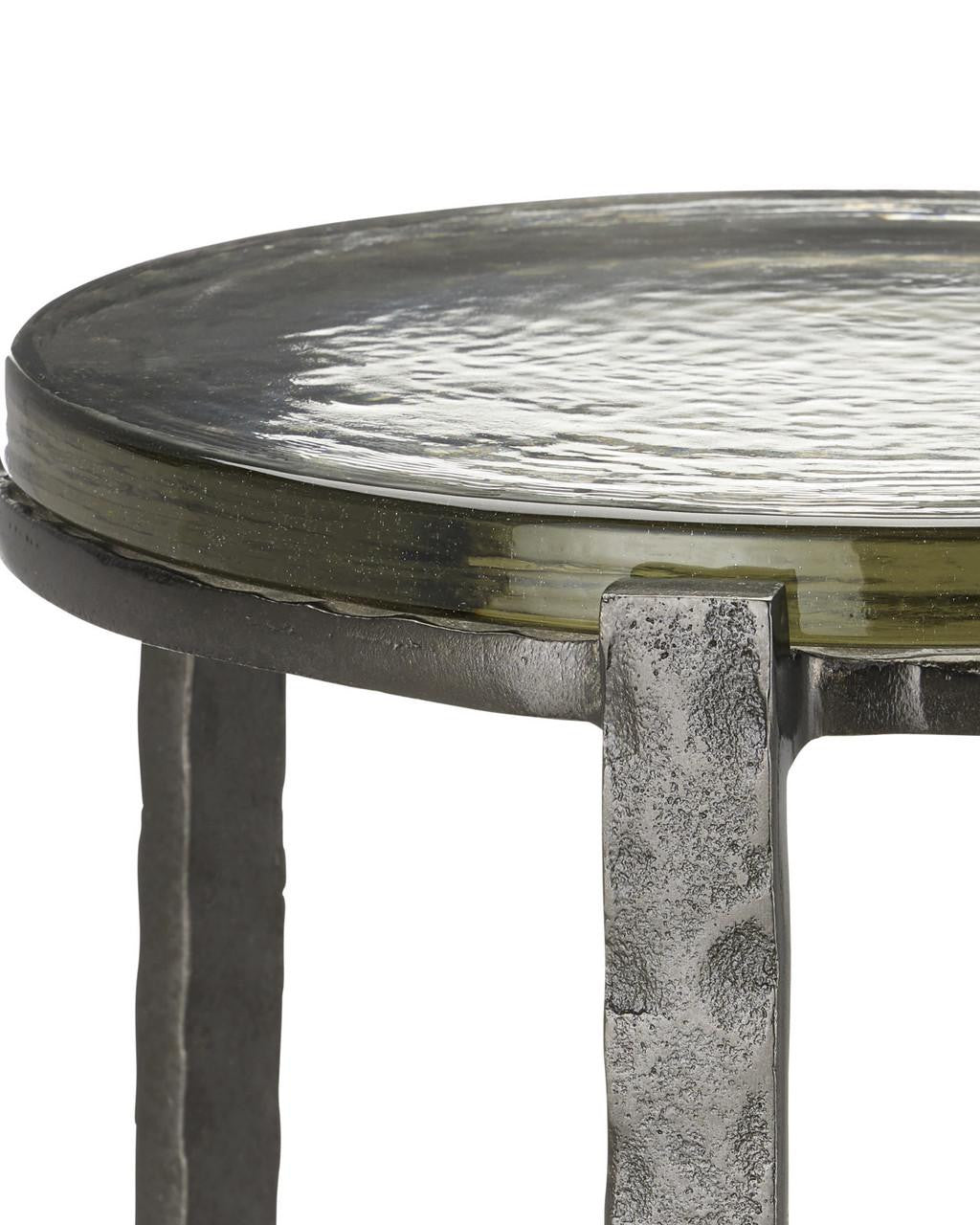Currey and Company Acea Graphite Drinks Table