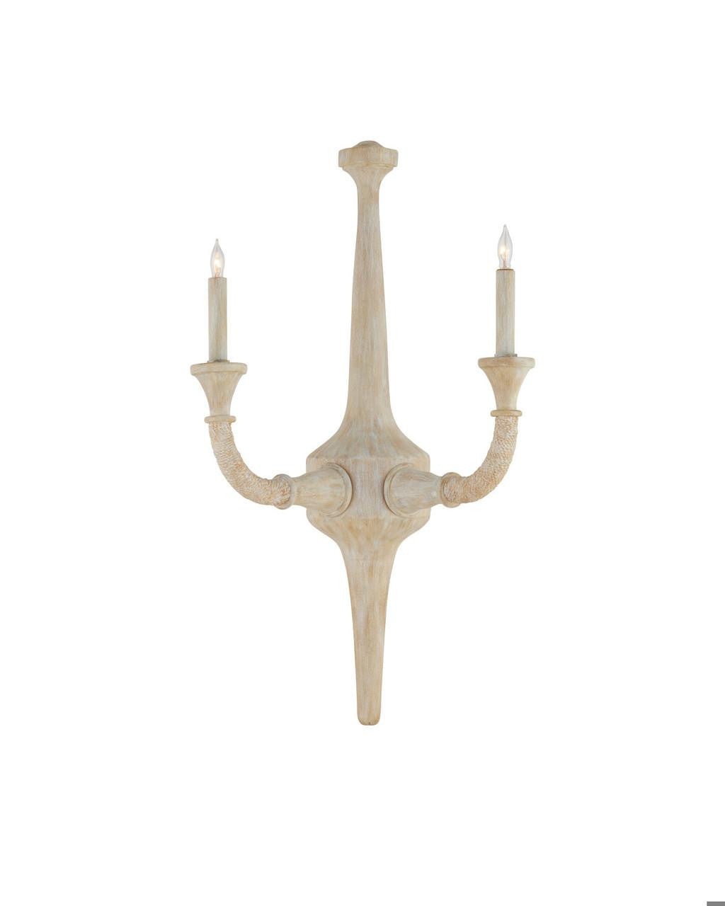 Currey and Company Aleister Wall Sconce Sandstone
