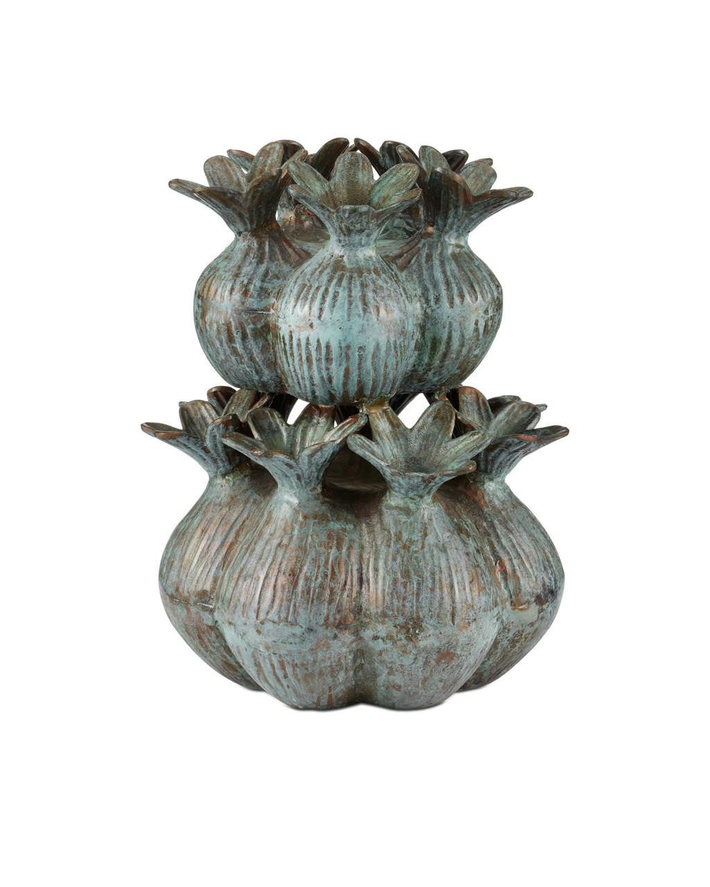 Currey and Company Amsterdam Tulip Vase Verdigris
