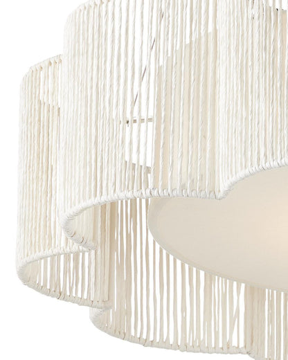 Currey and Company Ancroft White Chandelier
