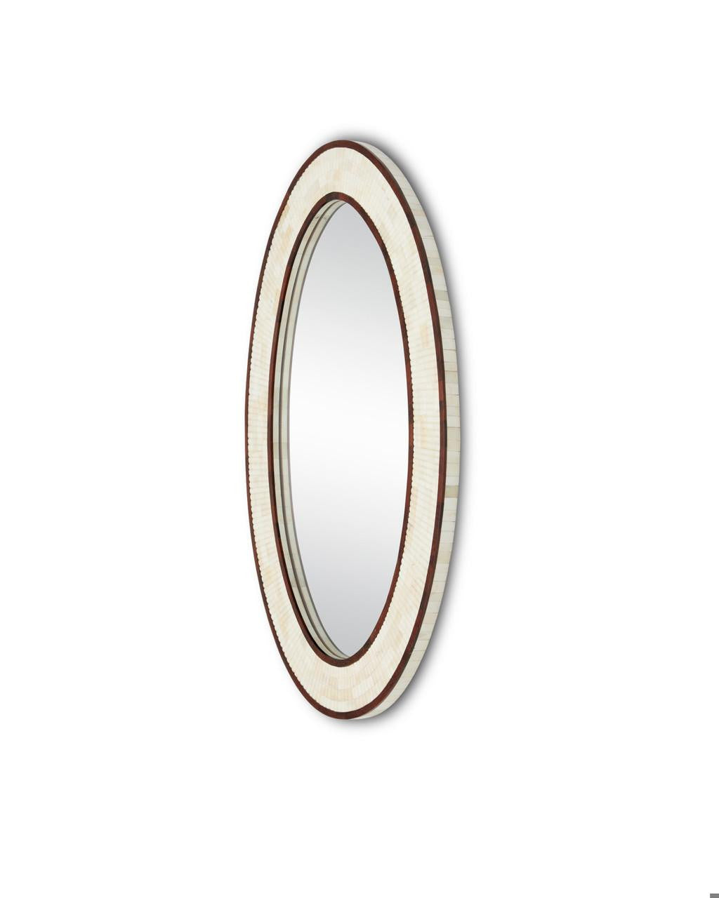 Currey and Company Andar Oval Mirror