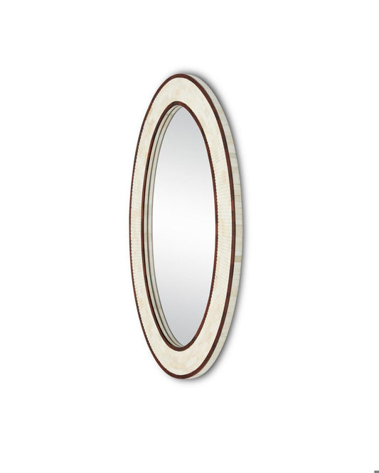 Currey and Company Andar Oval Mirror