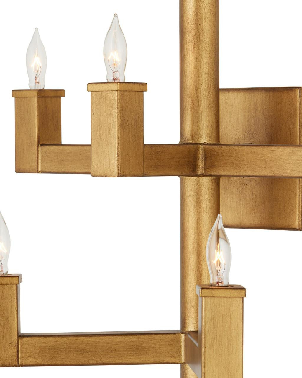 Currey and Company Andre Brass Wall Sconce