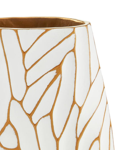 Currey and Company Anika White Vase, Set of 2