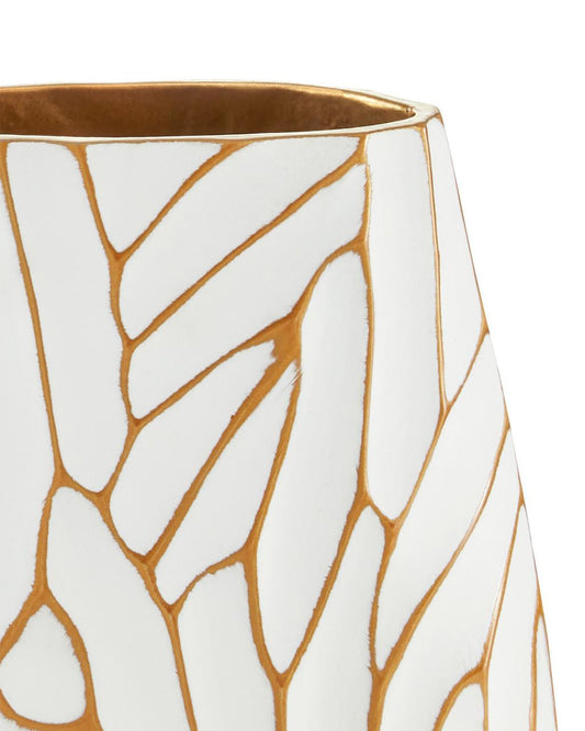 Currey and Company Anika White Vase, Set of 2