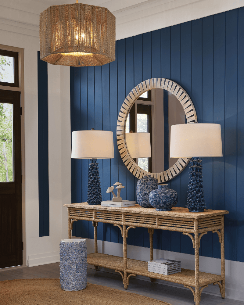 Currey and Company Arvi Round Mirror