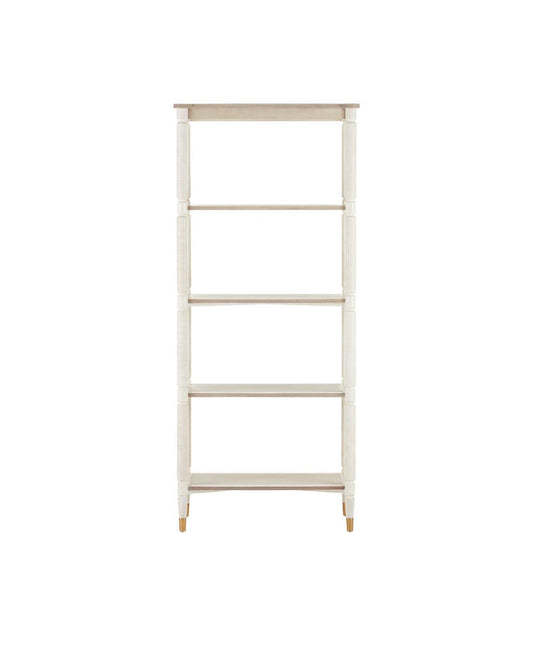 Currey and Company Aster White Etagere