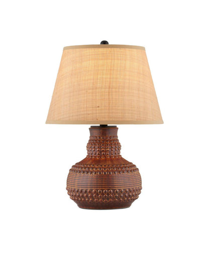 Currey and Company Atamo Table Lamp Dark Brown