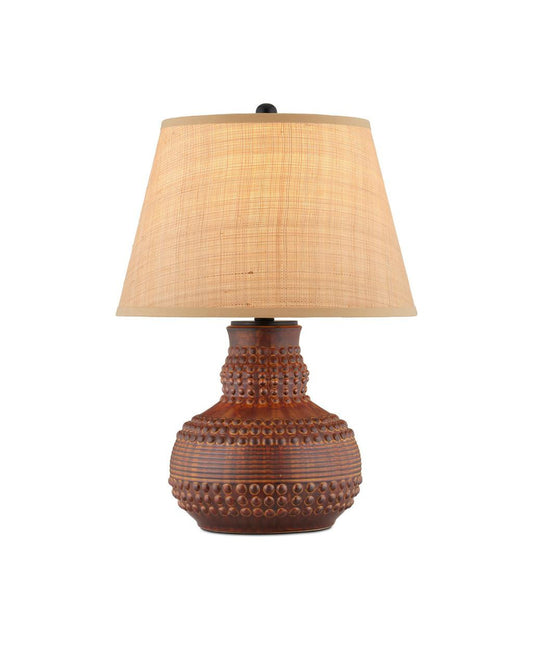 Currey and Company Atamo Table Lamp Dark Brown