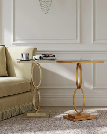 Currey and Company Bangle Gold Accent Table