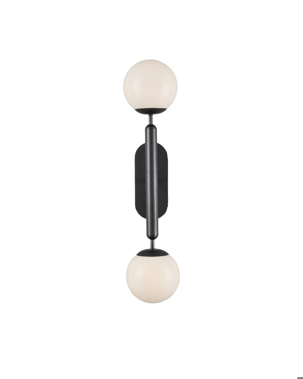 Currey and Company Barbican Double-Light Bronze Wall Sconce