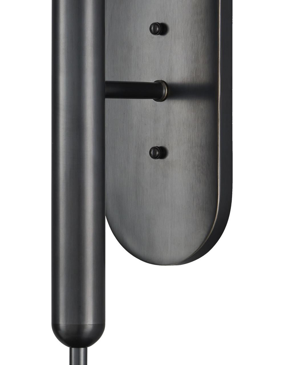 Currey and Company Barbican Double-Light Bronze Wall Sconce