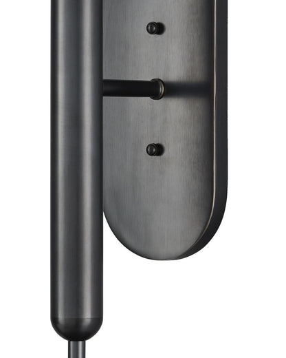 Currey and Company Barbican Double-Light Bronze Wall Sconce