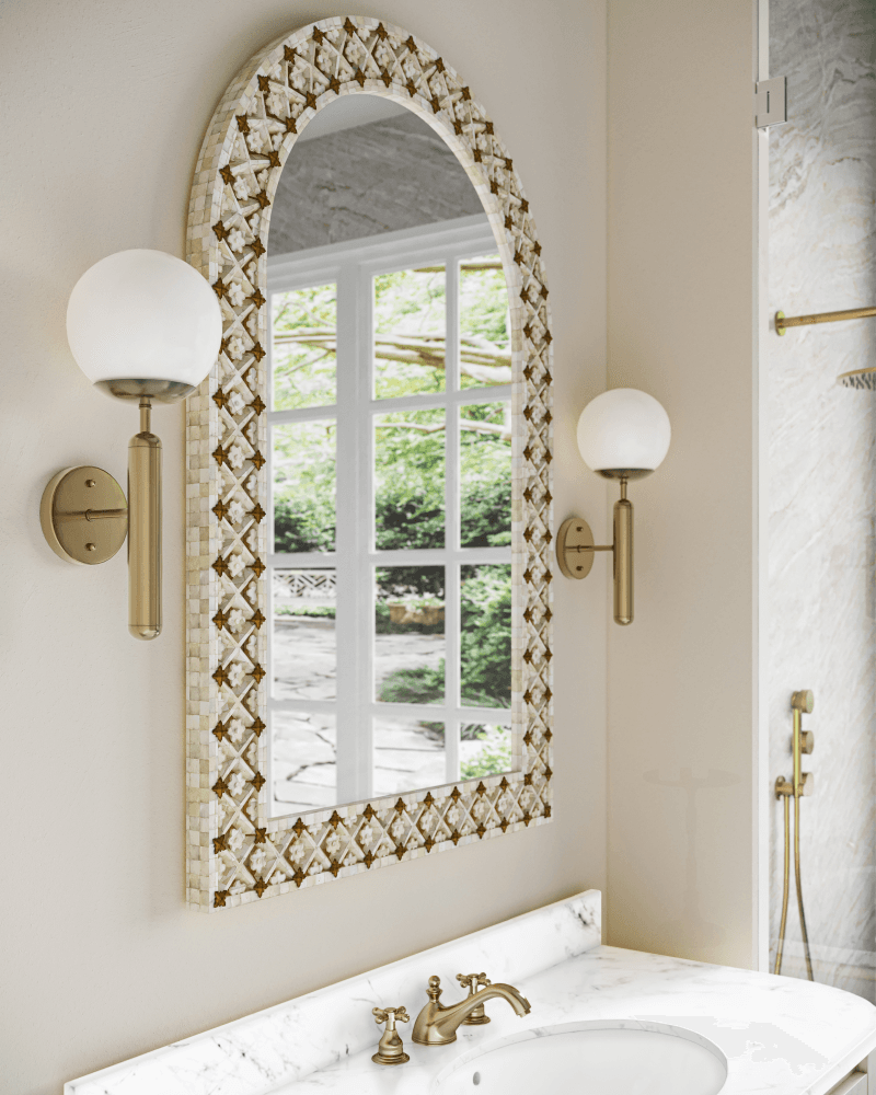 Currey and Company Barbican Single-Light Brass Wall Sconce