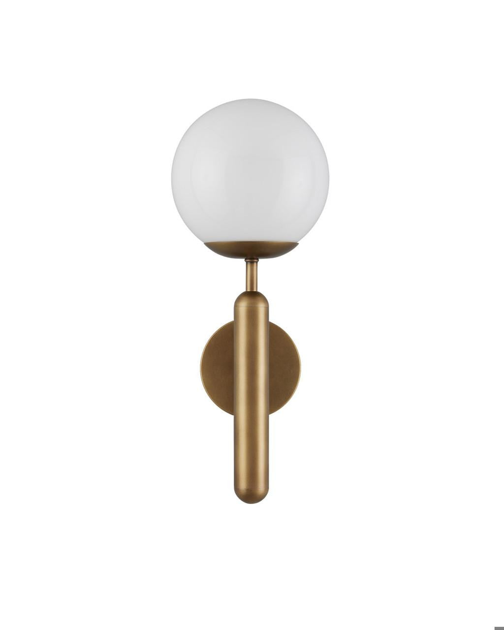 Currey and Company Barbican Single-Light Brass Wall Sconce