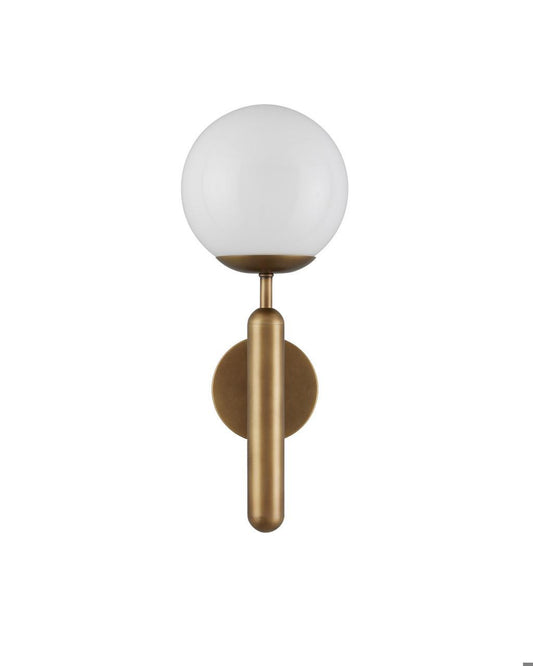 Currey and Company Barbican Single-Light Brass Wall Sconce