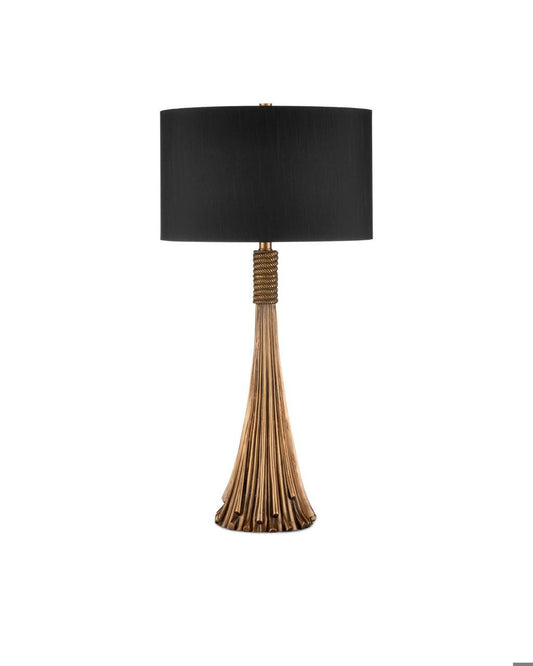 Currey and Company Baroque Table Lamp Antique Brass