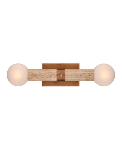 Currey and Company Beatrix Beige Bath Wall Sconce