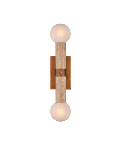 Currey and Company Beatrix Beige Bath Wall Sconce