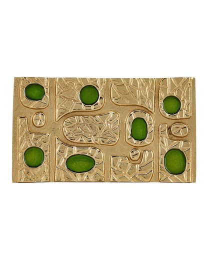 Currey and Company Beau Monde Gold & Green Box