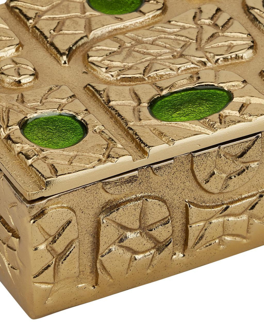 Currey and Company Beau Monde Gold & Green Box