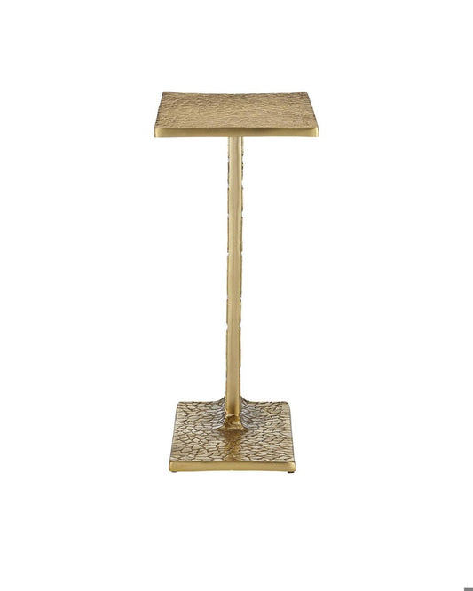 Currey and Company Beau Monde Gold & Green C Side Table