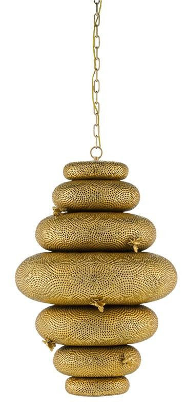 Currey and Company Bee My Honey Gold Chandelier