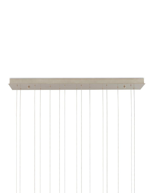 Currey and Company Beehive 15-Light Linear Multi-Drop Pendant