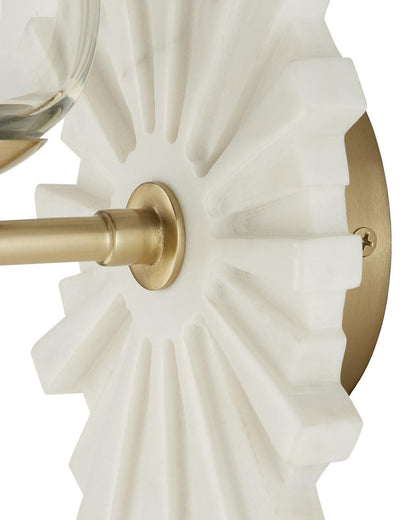 Currey and Company Benthos White Wall Sconce