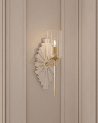 Currey and Company Benthos White Wall Sconce
