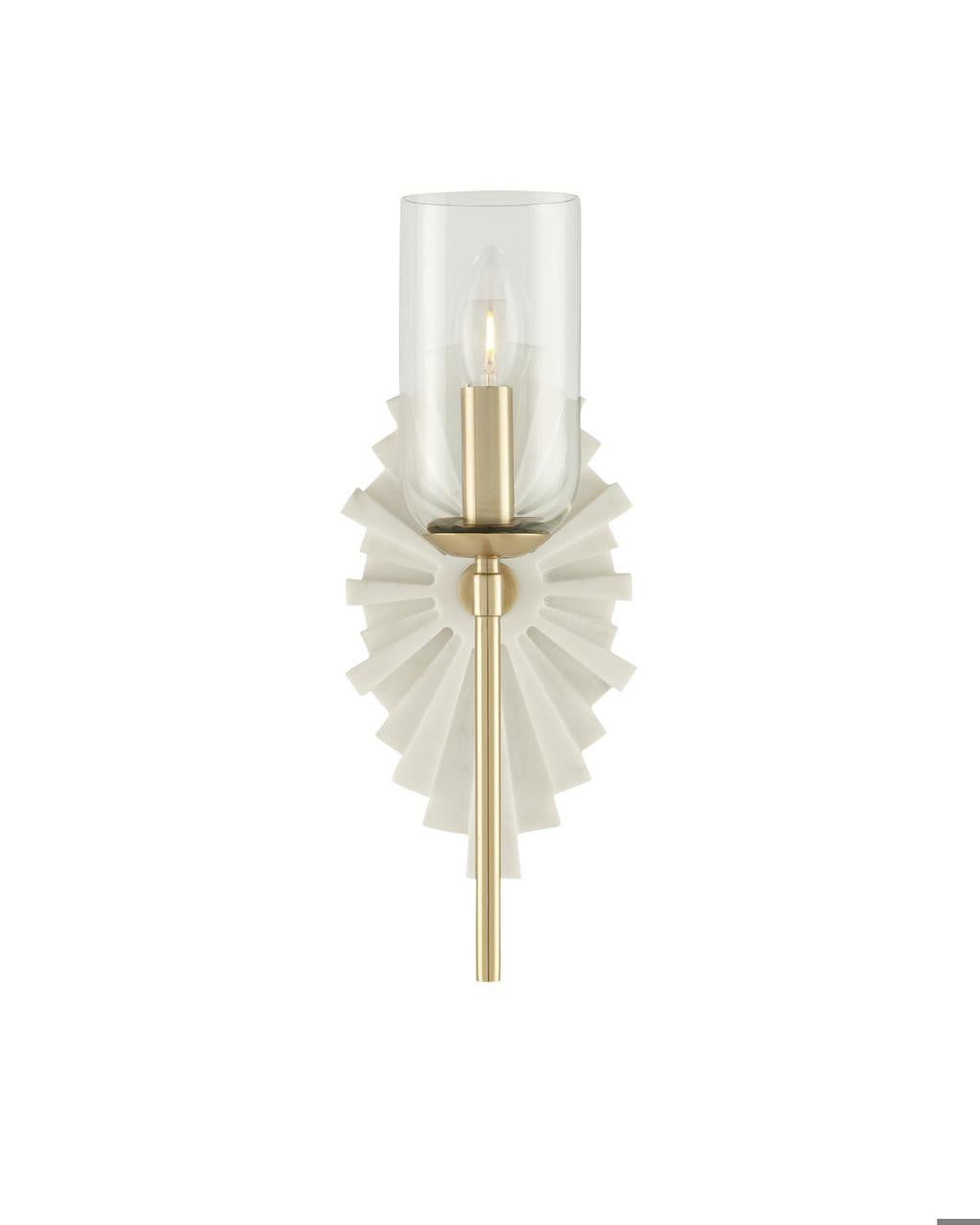 Currey and Company Benthos White Wall Sconce